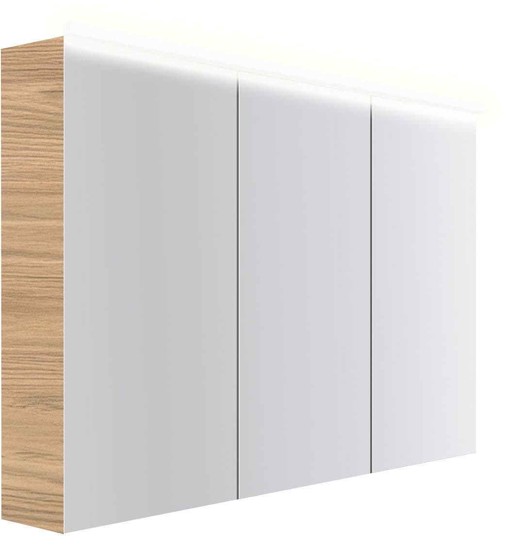 ARMOIRE TOILETTE COFFEE 3 PORTES 1200MM 4250K CHENE CLASSIQUE
