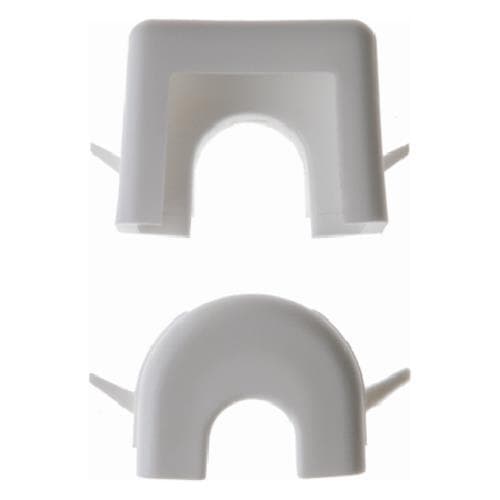 Entrée de câble / goulotte 15 x 15mm pour cadre saillie Berker serie 1930 Blanc polaire, brillant