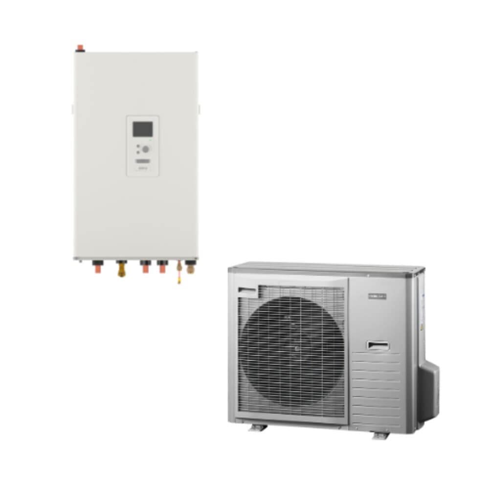 Nibe pompe à chaleur air/eau unité extérieure AMS10-12 split + hydrobox SHB10-12
