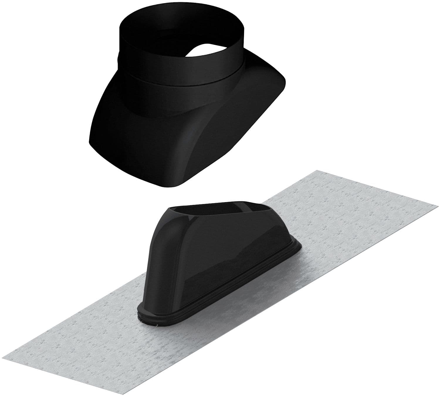 SORTIE TOIT INCLINE UNIVERSEL + ROTULE POUR SYSTEME DE VENTILATION 160 JUSQU'AU 200MM