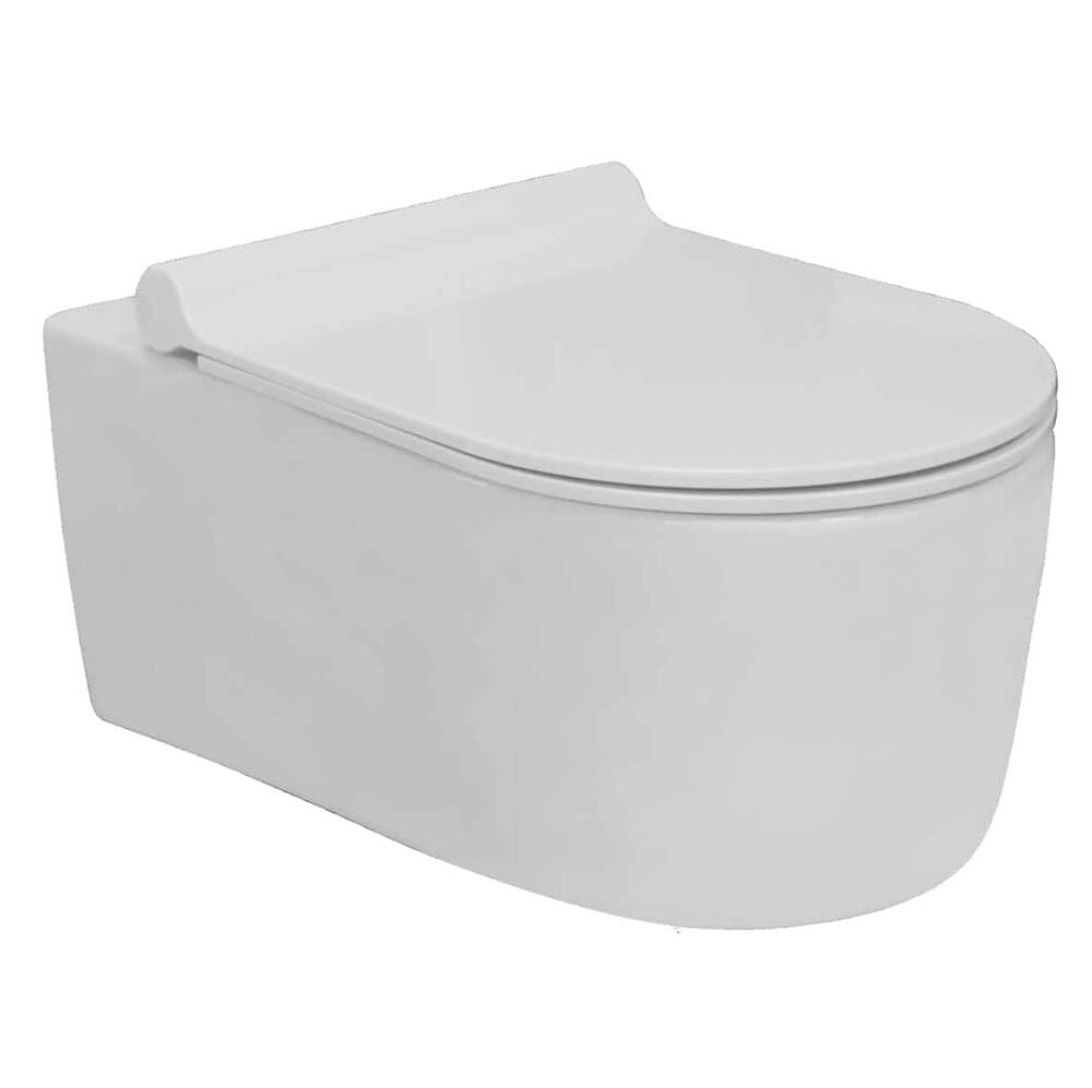 Van Marcke Nereis cuvette suspendue pack avec siège blanc