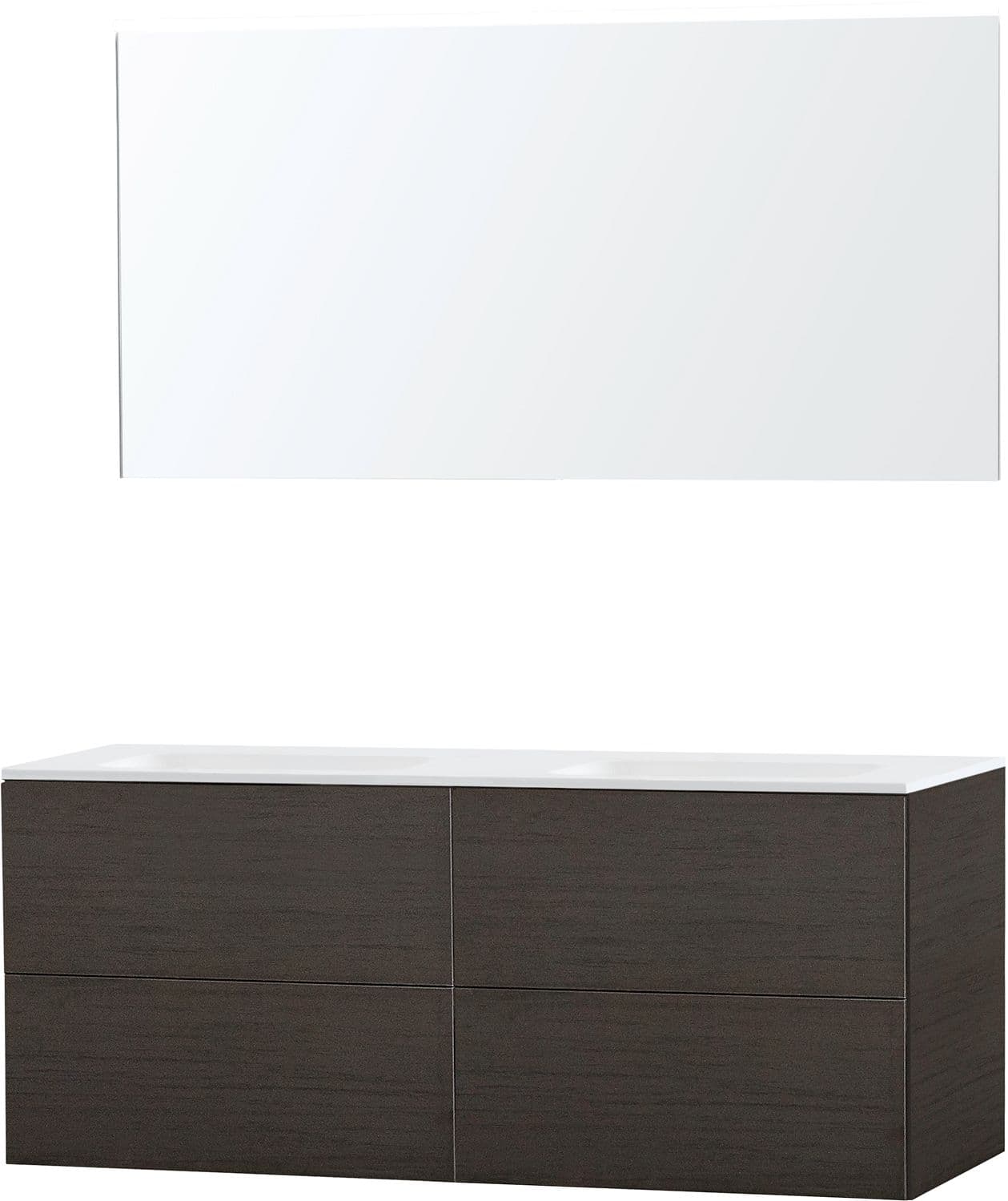 MEUBLE PURO DUO WENGE 140 SOLID MOLTO MIROIR
