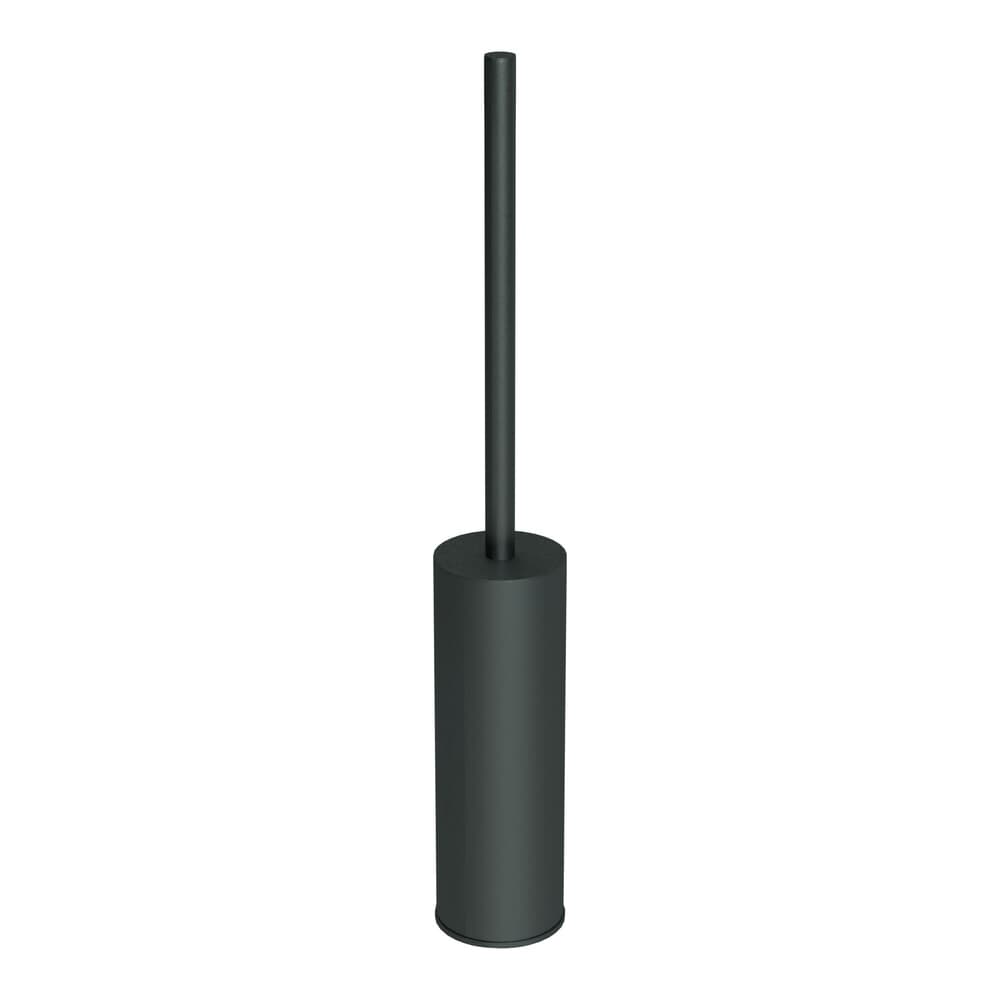 Zucchetti porte-brosse WC à poser Noir mat lisse