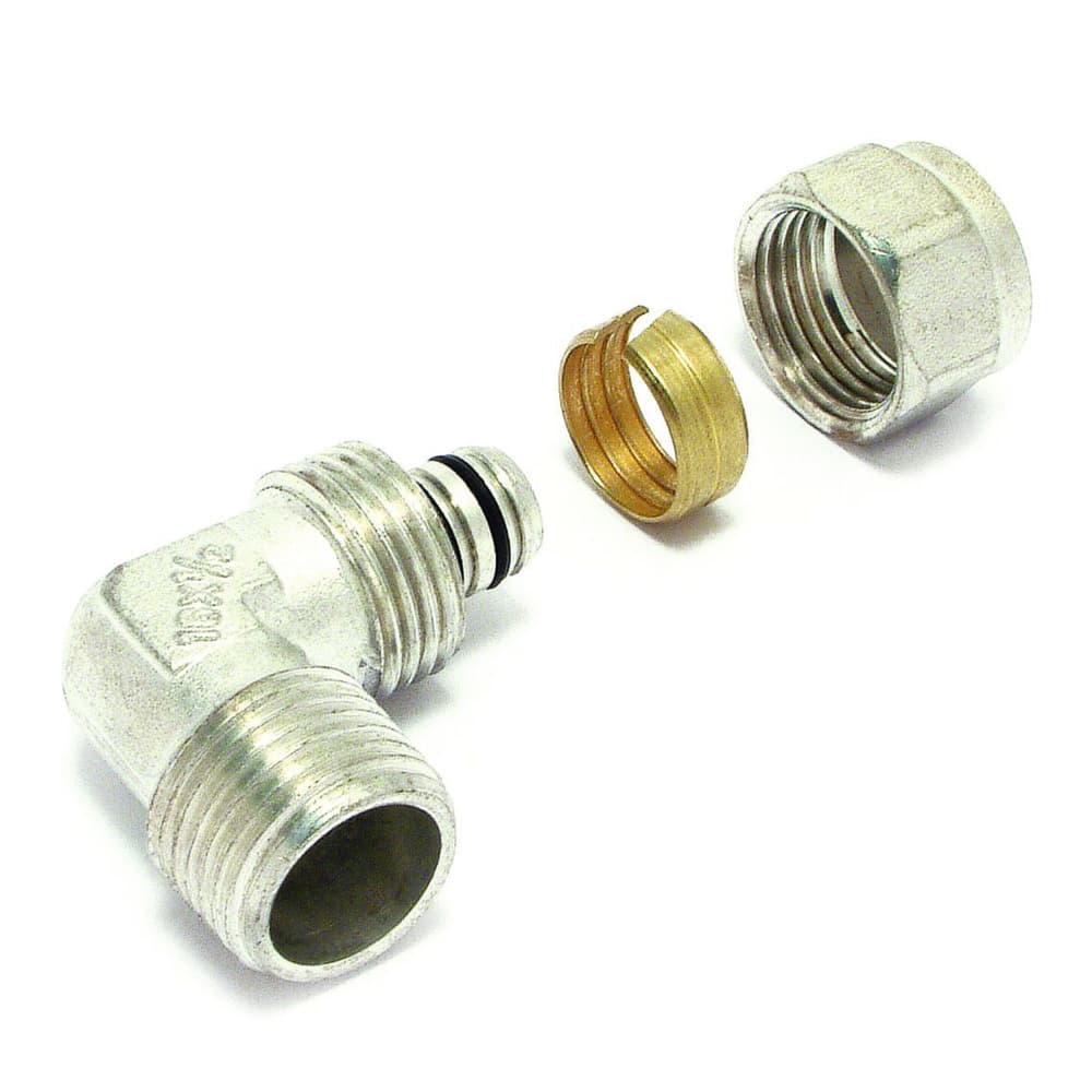 Comap Turboskin coude 90° multicouche Multiskin raccord compression 26-3/4"M
