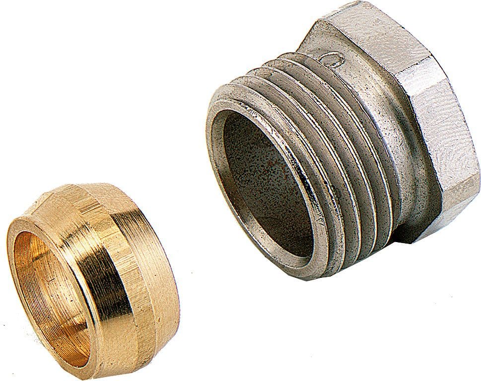 SET RACCORD A COMPRESSION POUR VANNES COMAP 1/2"M-15MM
