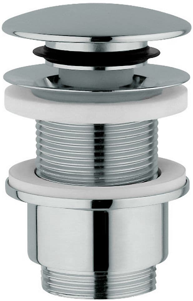 CLIC CREPINE DESIGN NOBILI 5/4" RONDE SANS TROP-PLEIN CHROME