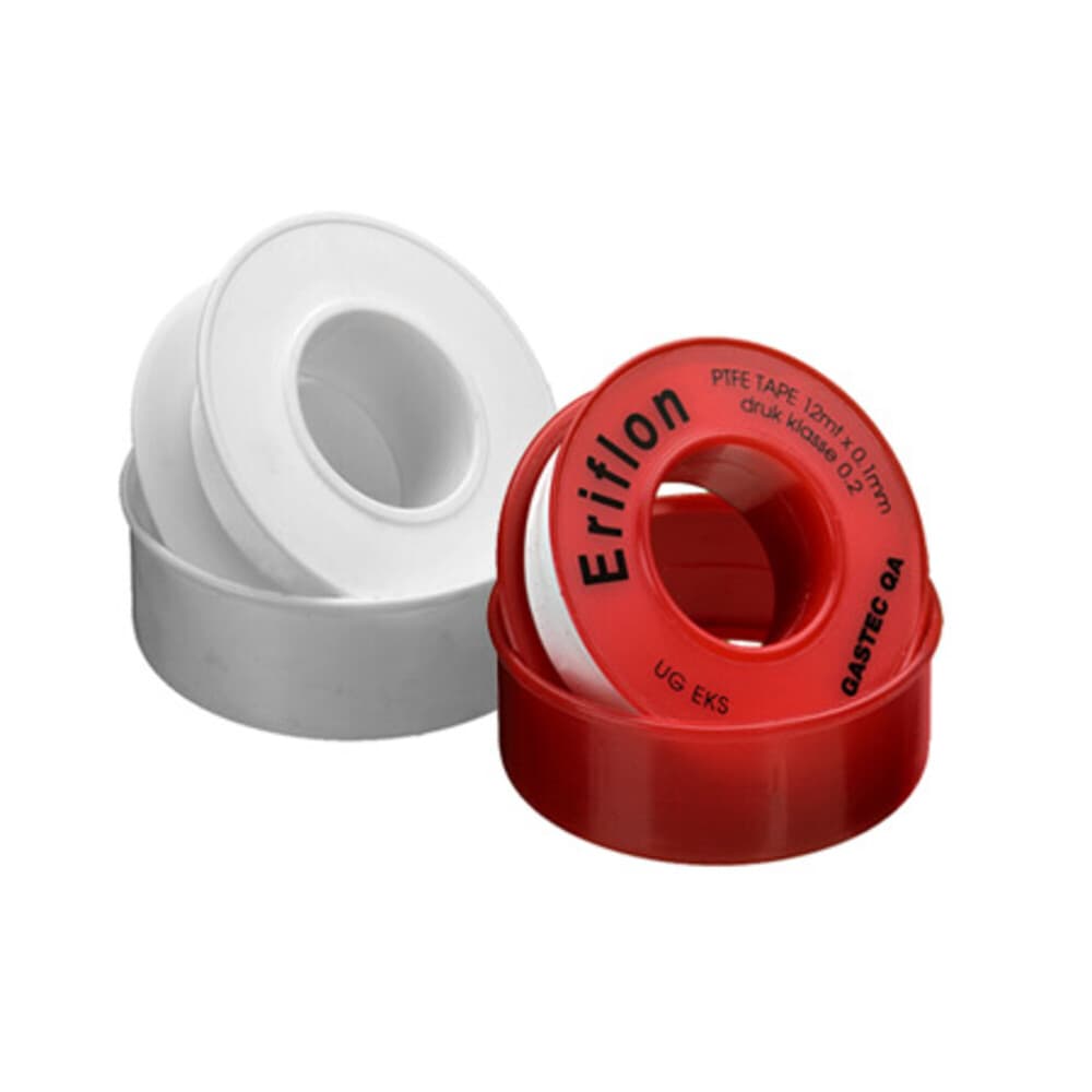 Bande en téflon pour conduites de gaz 0,10 mm x 12 mm