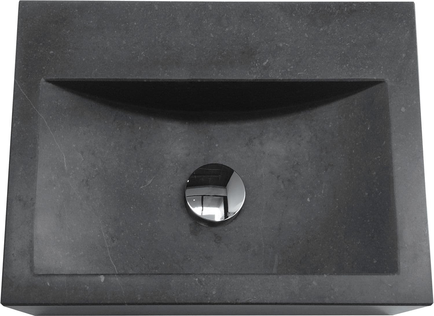 LAVABO AQUITAINE SANS SUSPENSION + CREPINE 60CM PIERRE BLEUE SANS TROU
