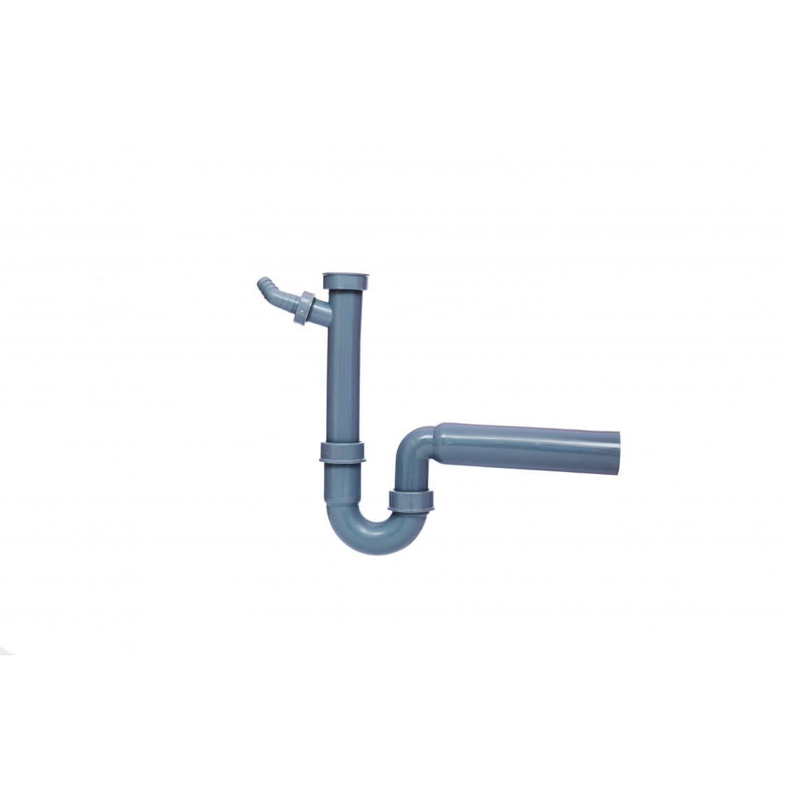 98831449 ECO-SAVE KS évier-siphon tubulaire, Gris 1 1/2" F x 50 mm, avec 3/4" Raccordement de l'appareil
