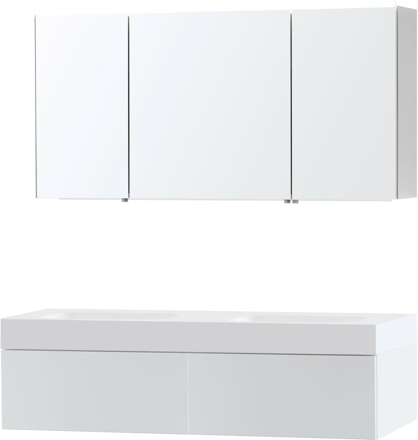 MEUBLE PURO DUO BLANC 140 1 TIROIR SOLID PURO ARMOIRE TOILLETTE