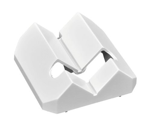 Socle d'angle pour Swiss Garde 4000, couleur blanc