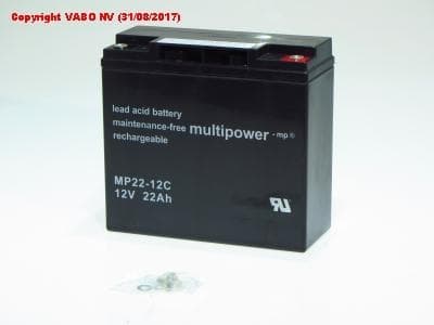 Multipower MP22-12C 12V 22Ah Pb 181 x 76 x 167 Cyclic