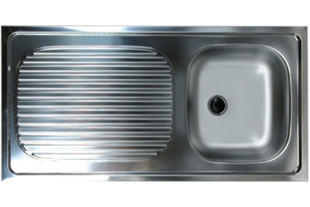 GO by Van Marcke Nova évier 1000x500mm 1 bac InoxClean inox élevé réversible