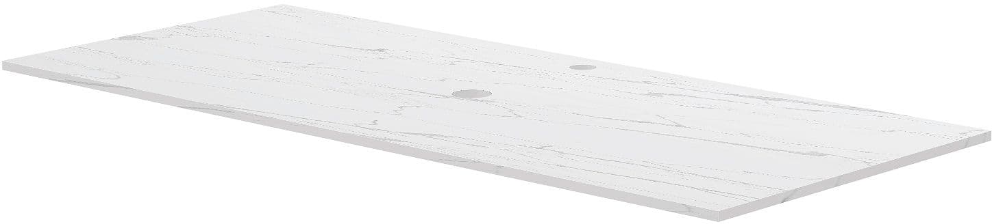 TABLET MARBRE CERAMIQUE PURO L120 H1,2 1VIDAGE/TROU ROBINET WHITE CALACATTA