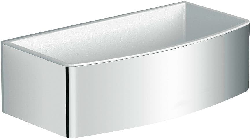 PORTE-BOUTEILLE/EPONGE DESIGN PASPARTOE 22X11X7 BLANC-CHROME