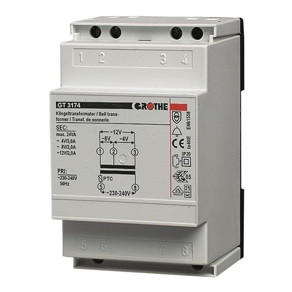 Gt 3174 transfo de sonnerie 4V / 8V / 12V 3 / 2 / 2A