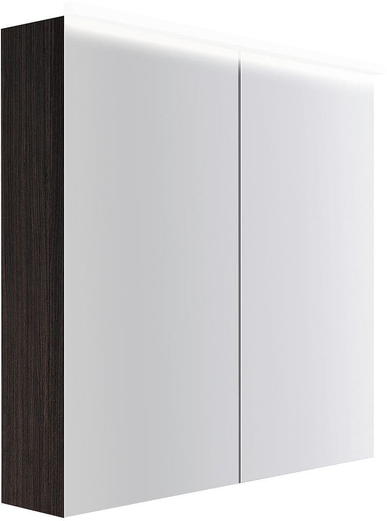 ARMOIRE TOILETTE COFFEE 2 PORTES 800MM 4250K CHENE DECOR MOKKA