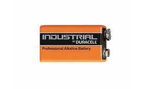 Pile alcaline 9V 6LR61 550mAh longueur 26.5mm largeur 17.5mm hauteur 48.5mm