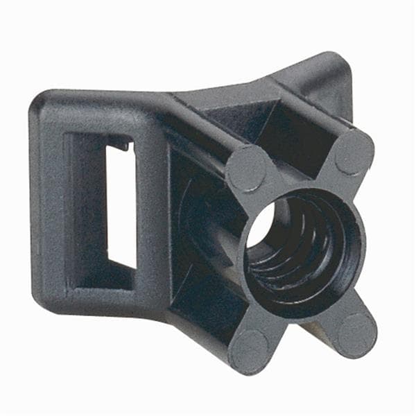 Embase à visser - Noir pour colliers colson largeur 9mm