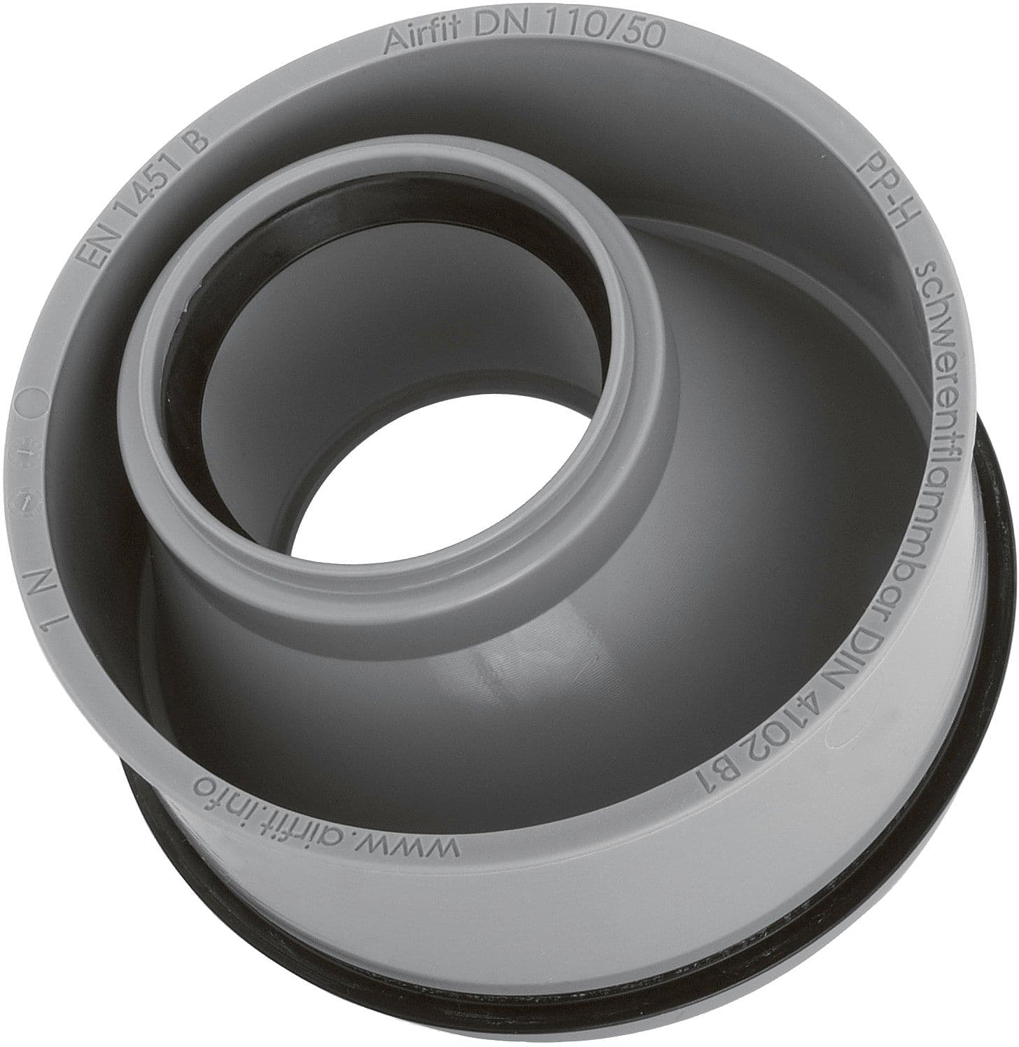 REDUCTION PP-H AVEC CAOUTCHOUC MF AIRFIT 90-50MM