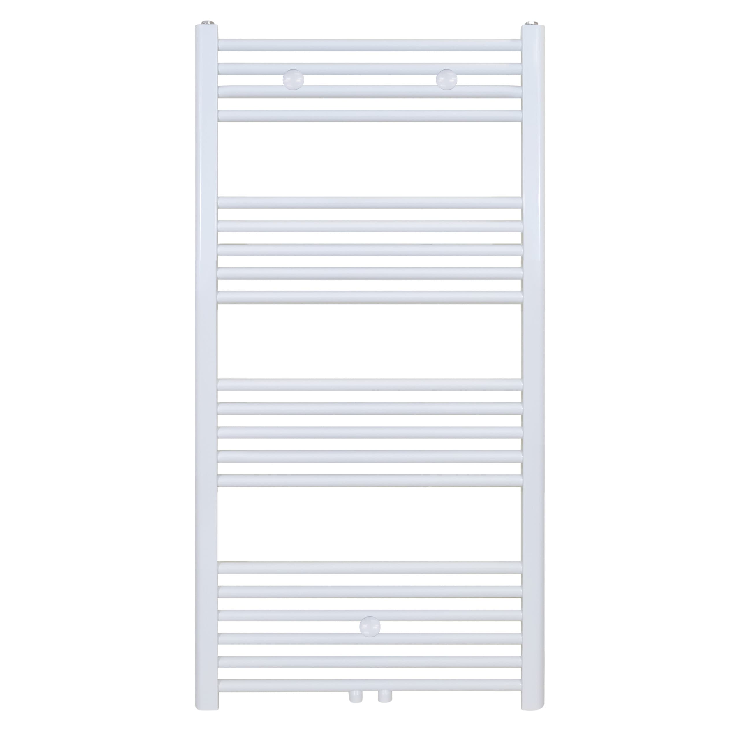 BELRAD SÈCHE-SERVIETTES - RACCORDEMENT GAUCHE-DROITE/CENTRAL - 537 WATT - 1200X500CM - BLANC BRILLANT