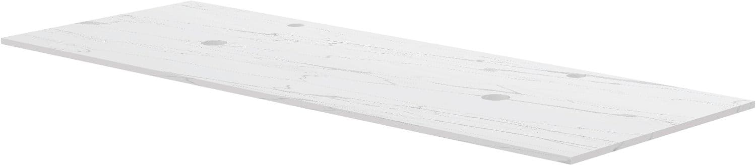TABLET MARBRE CERAMIQUE PURO L140 H1,2 2VIDAGE/TROU ROBINETS WHITE CALACATTA