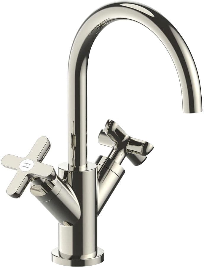 MITIGEUR LAVABO ICONA CLASSIC FANTINI SANS VIDAGE SAILLE 160MM POLISHED NICKEL PVD