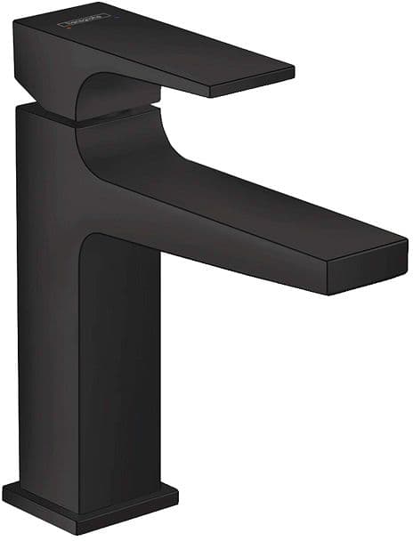 MITIGEUR LAVABO METROPOL 110 HANSGROHE CLIC-CLAC NOIR MAT