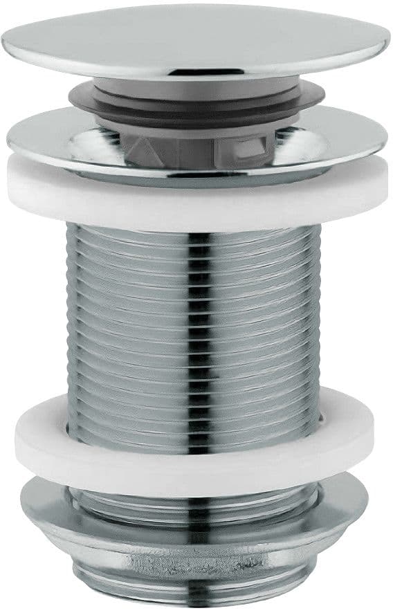 CREPINE ECROU PLAT NOBILI 5/4" RONDE SANS TROP-PLEIN CHROME