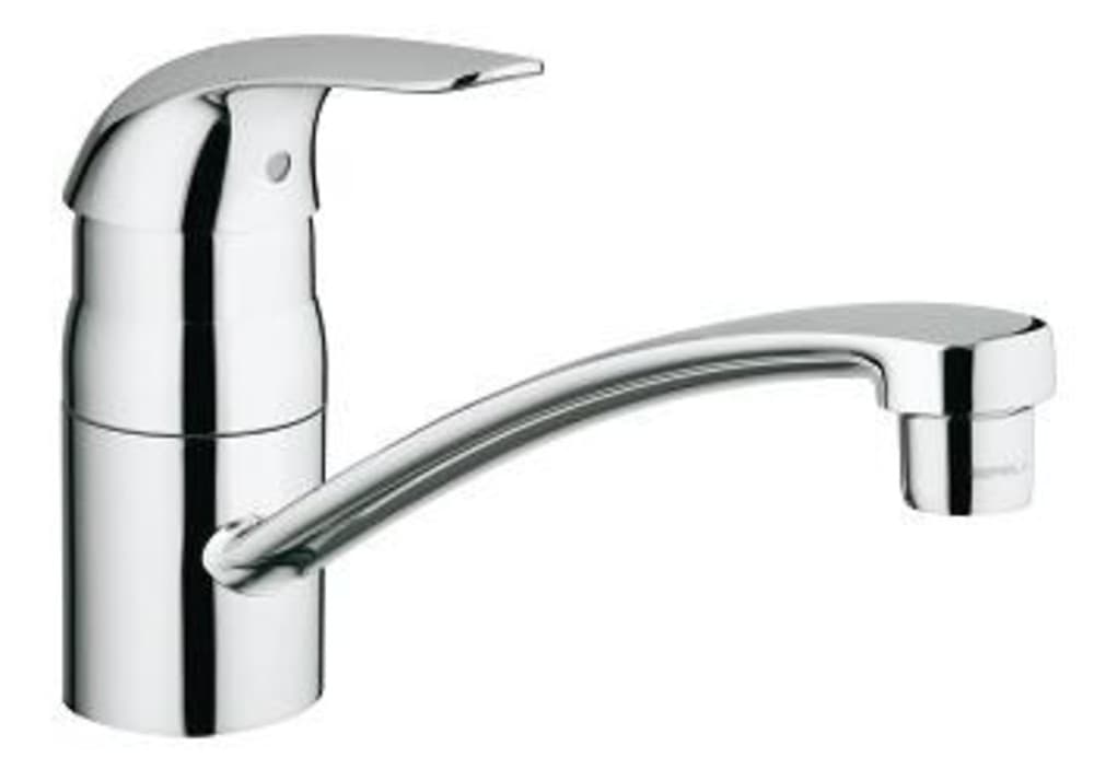 Grohe Euroeco mitigeur évier monotrou SilkMove bec mobile chromé