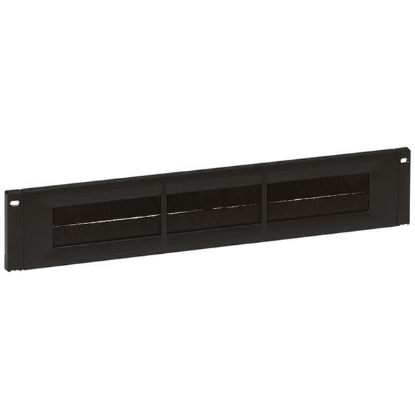 Panneau guide câble 2U - balai plastique
