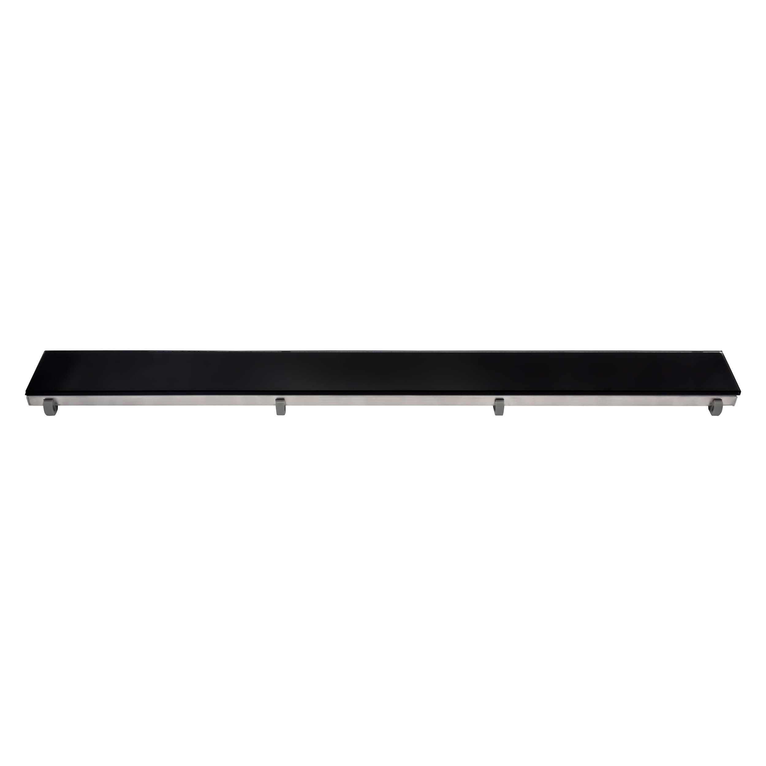 ALONI GRILLE POUR CANIVEAU DE DOUCHE EN VERRE NOIR 90CM