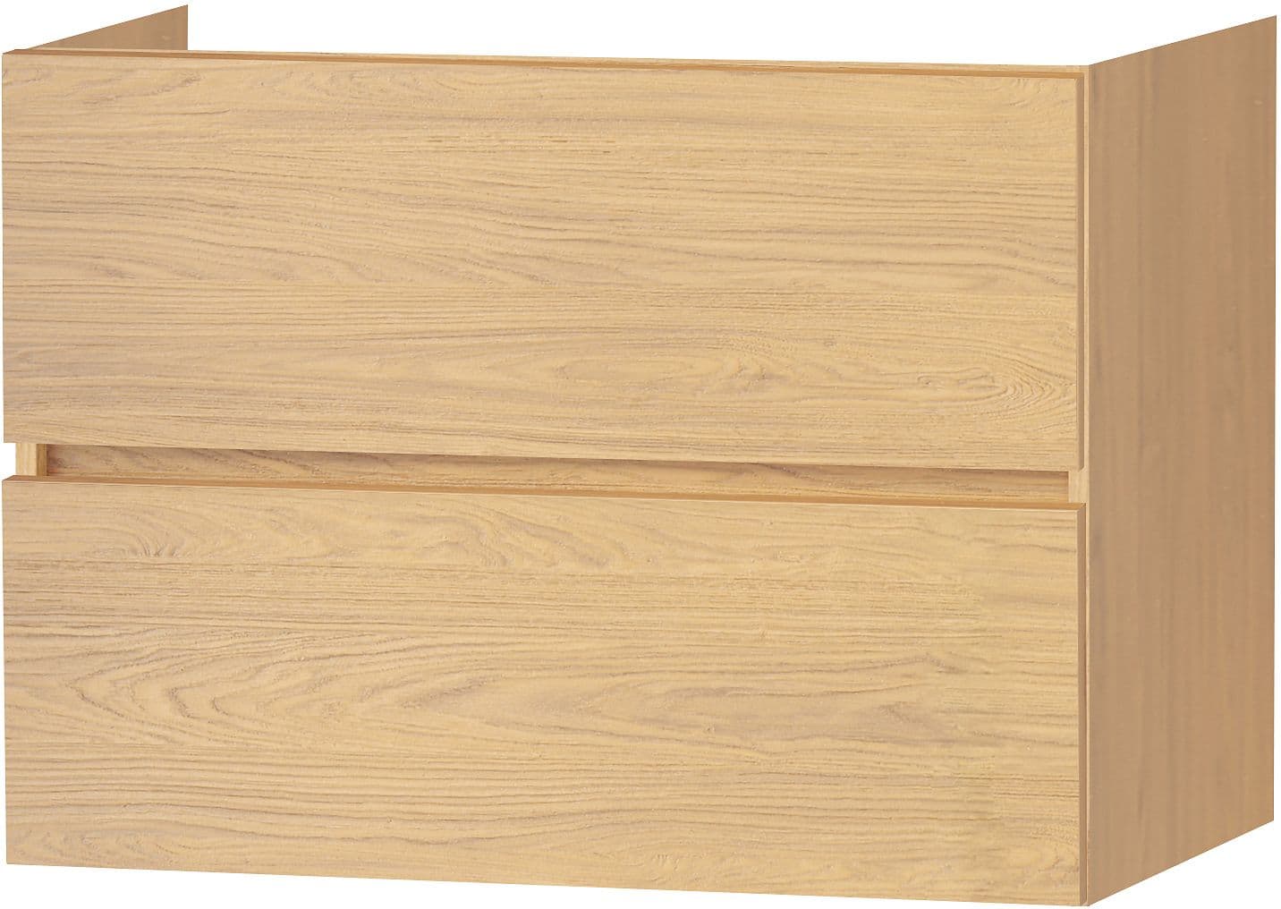 SOUS MEUBLE MOLTO 2 TIROIRS 80 CHENE BRONZE