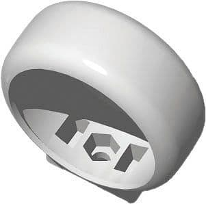 COLLIER DE SERRAGE PP 40MM BLANC
