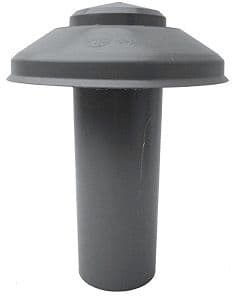CHEMINEE D'AERATION PVC GRISE 80MM