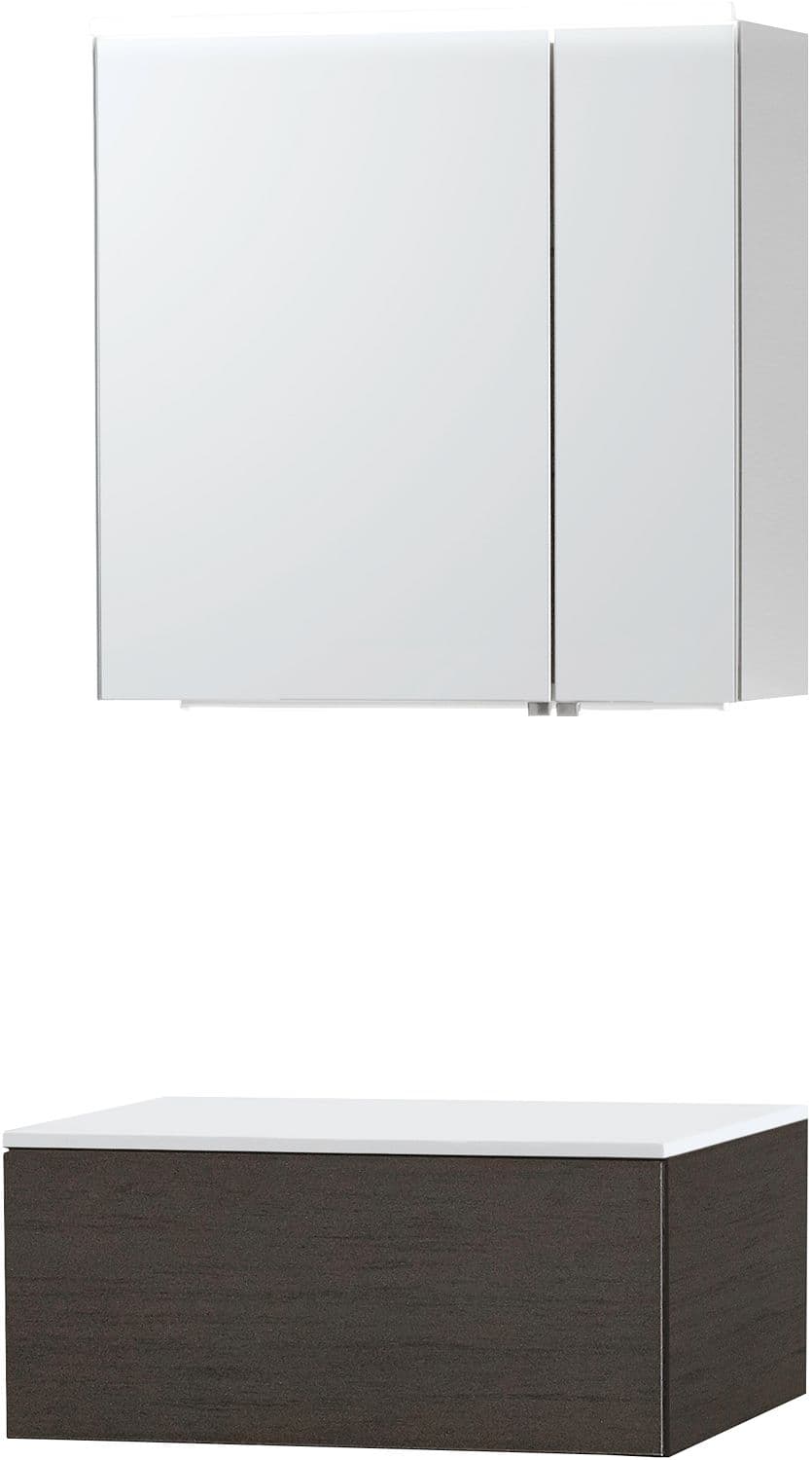 MEUBLE PURO SOLO WENGE 70 1 TIROIR SOLID A POSER ARMOIRE TOILETTE