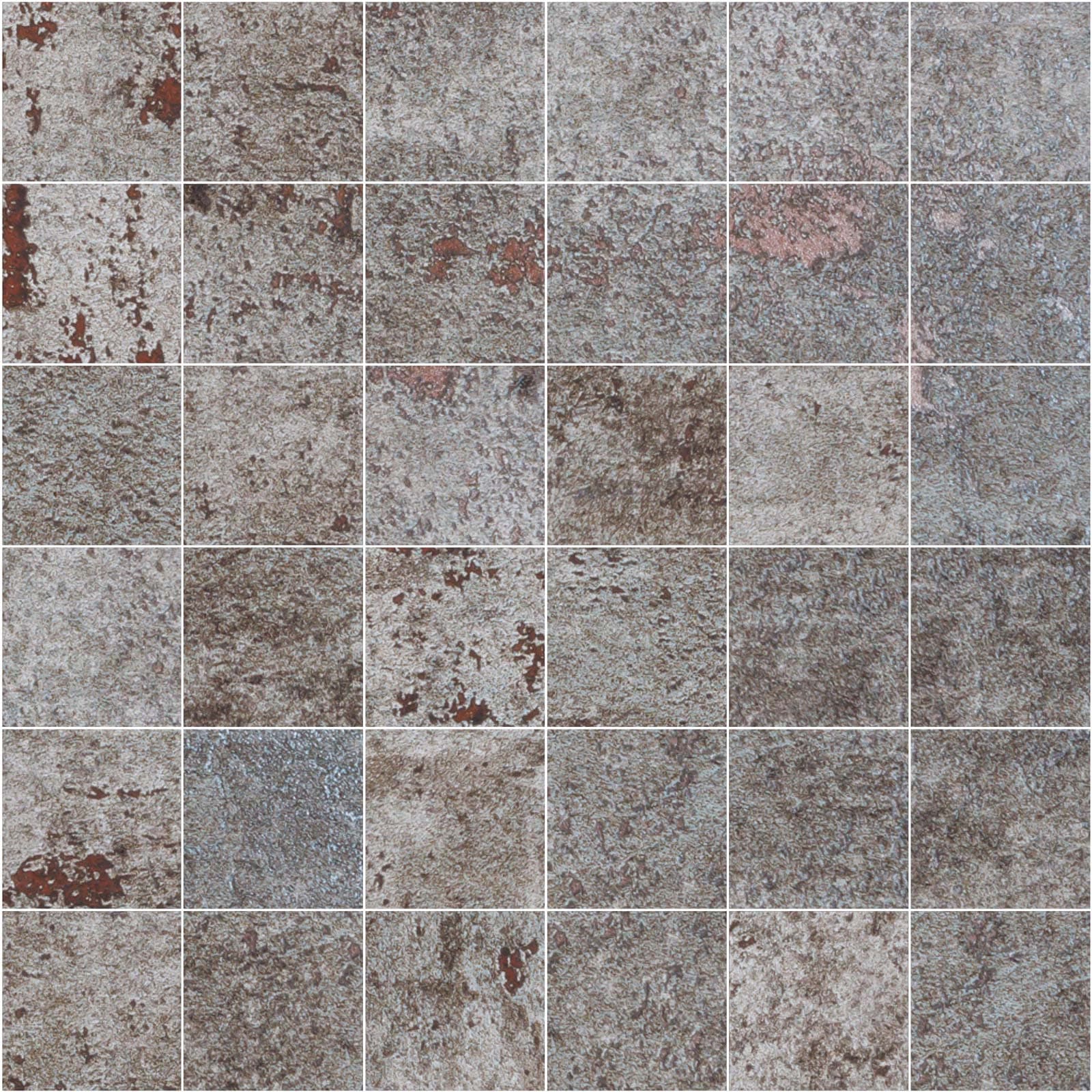 MOSAICO METAL SILVER 30X30 (5X5) BRU