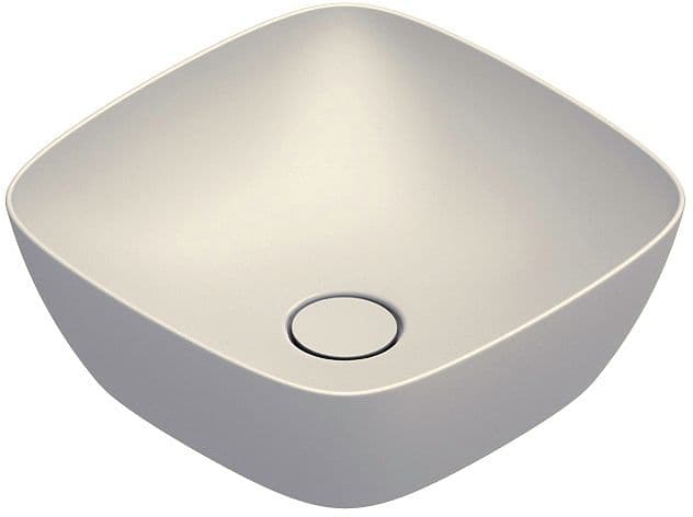 VASQUE A POSER ALVEA CATALANO CATAGLAZE+ 40X40 H14 SANS TROP-PLEIN LINO SATINATO