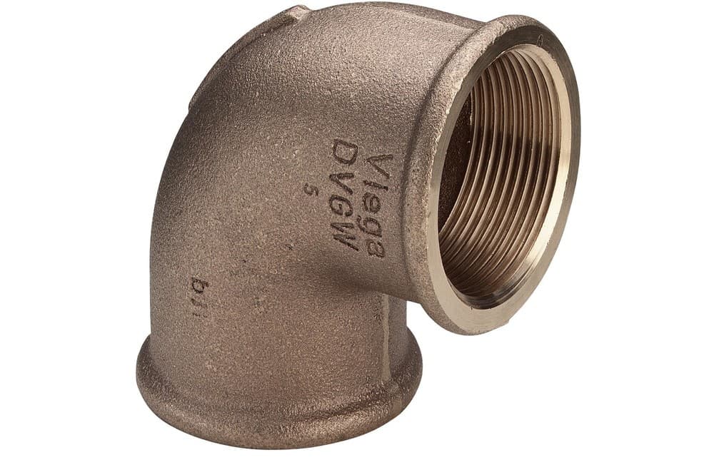 Viega coude 90° bronze 3/8"FF