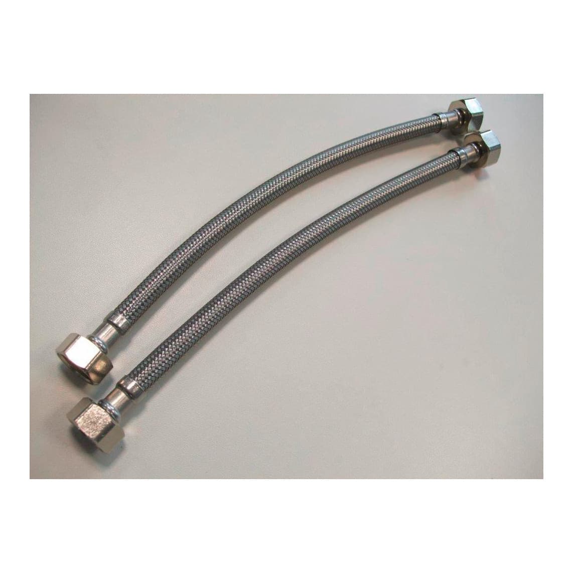 00327 Tuyau de raccordement, 300 mm, acier inoxydable, pour panneaux, entre autres 60001 (2x)