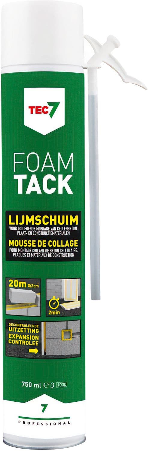 FOAMTACK PRO CONSTRUCT MOUSSE DE COLLAGE TEC7 880ML