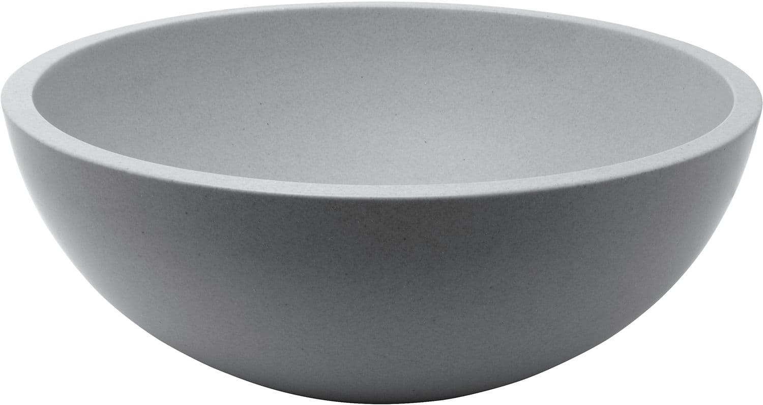 VASQUE A POSER MASS DIAMETRE 40,6CM SANS PLAGE ROBINET/TROP-PLEIN LOOK BETON