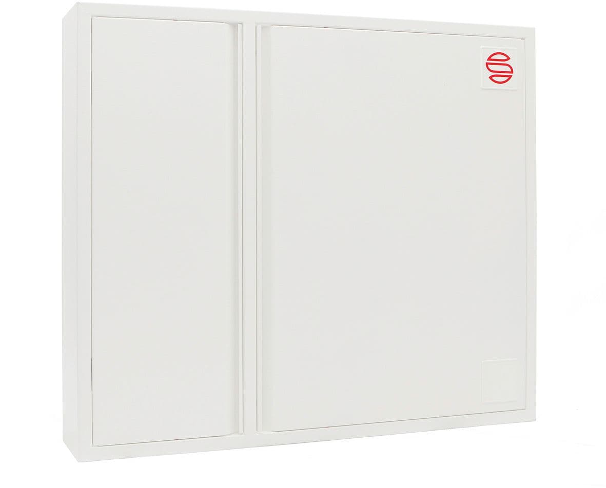 ARMOIRE POUR EXTINCTEUR D'INCENDIE ET DEVIDOIR DECO/NOHA 4/4" OPTION A ENCASTRER BLANC