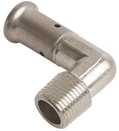 COUDE A SERTIR 20MM-3/4"M LAITON HENCO