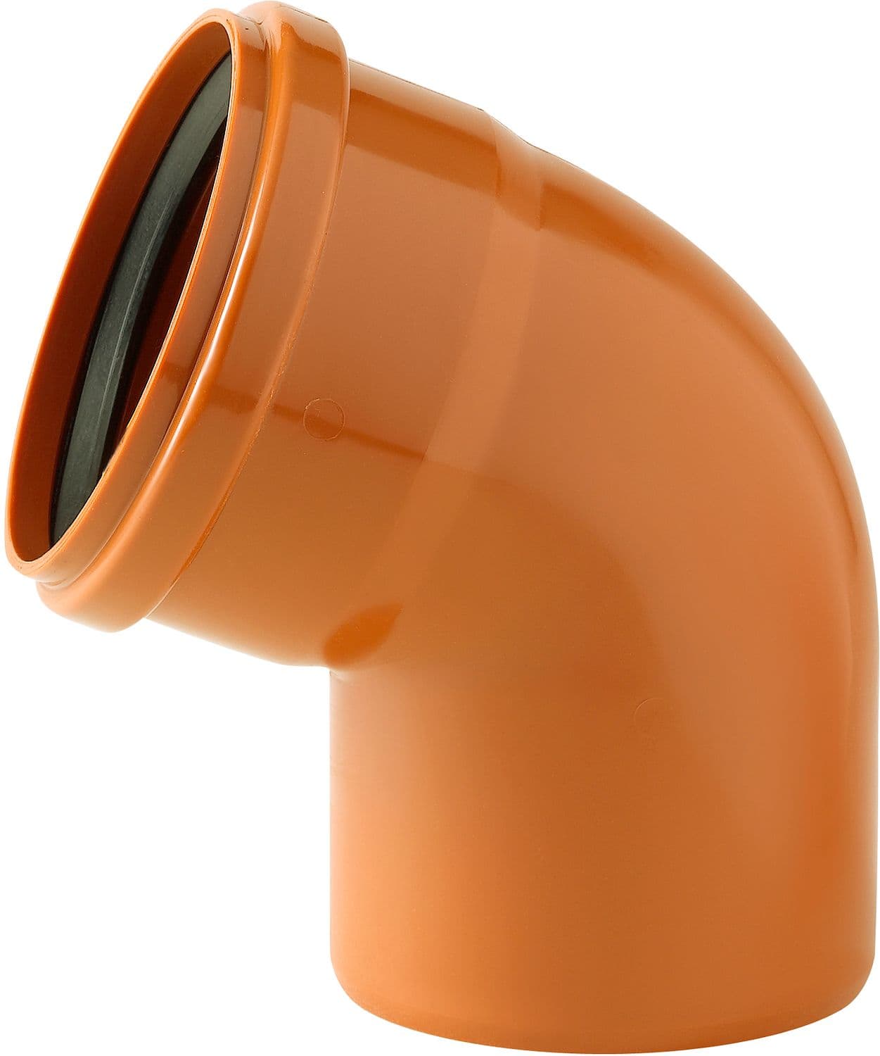COUDE PVC EGOUT 160MM 67° ROUGE/BRUN