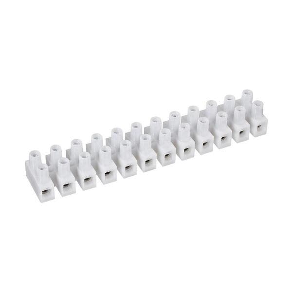 Barrette de connexion 16mm² 76A 450V polypropylène Blanc