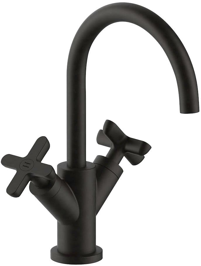 MITIGEUR LAVABO ICONA CLASSIC FANTINI SANS VIDAGE SAILLE 160MM NOIR PVD