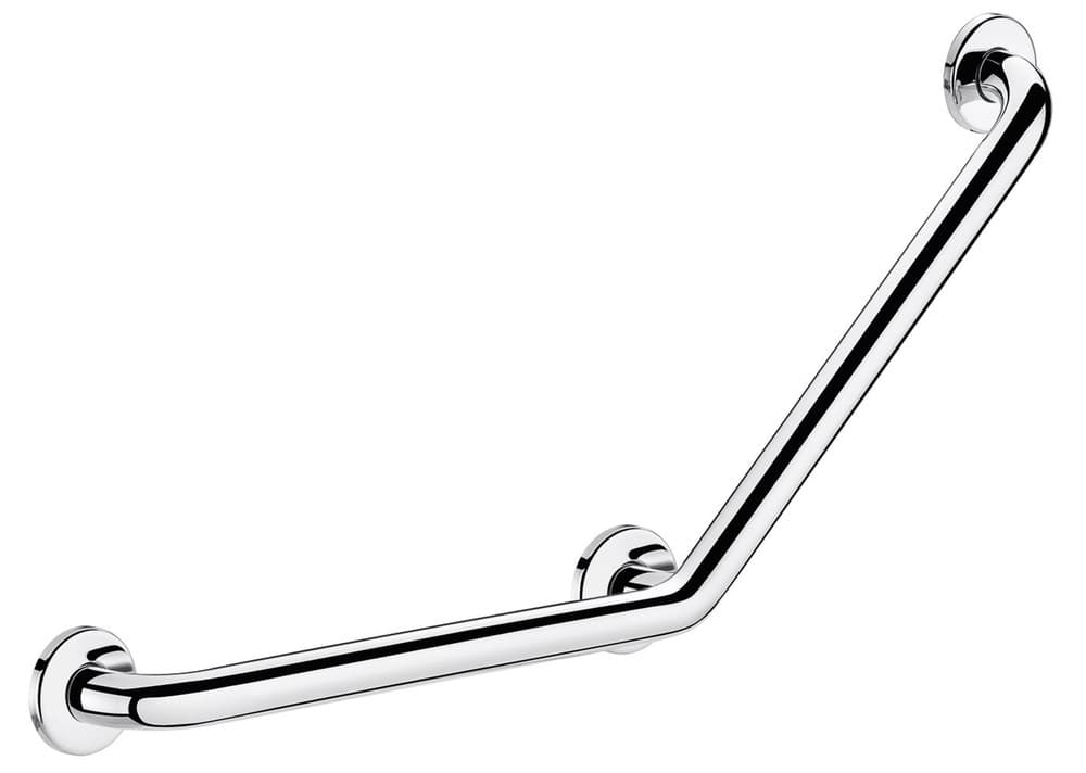 Delabie barre appui coude 135° D32 Inox poli brillant UltraPolish