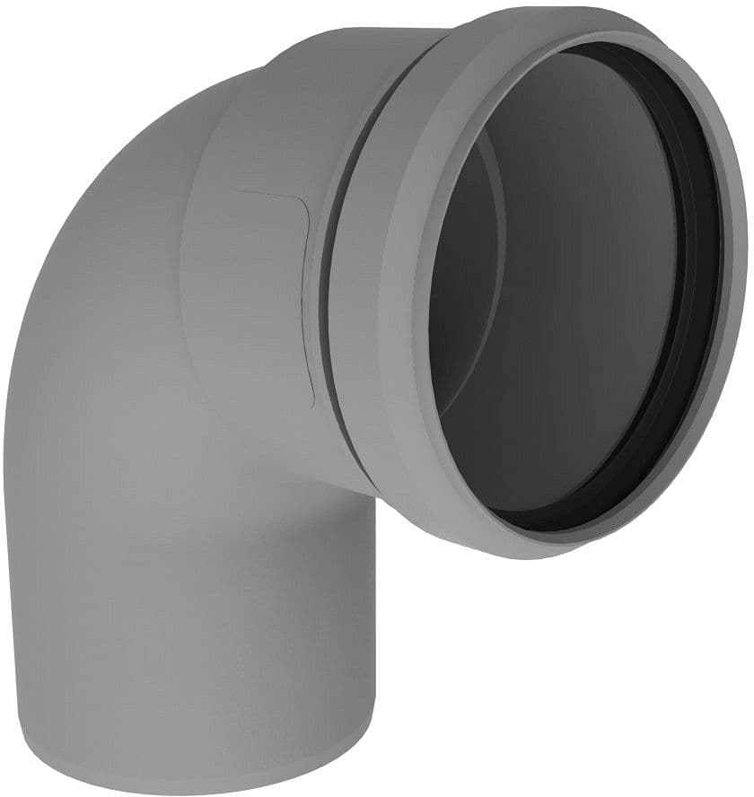 COUDE AVEC SUPPORT FLEX 80MM