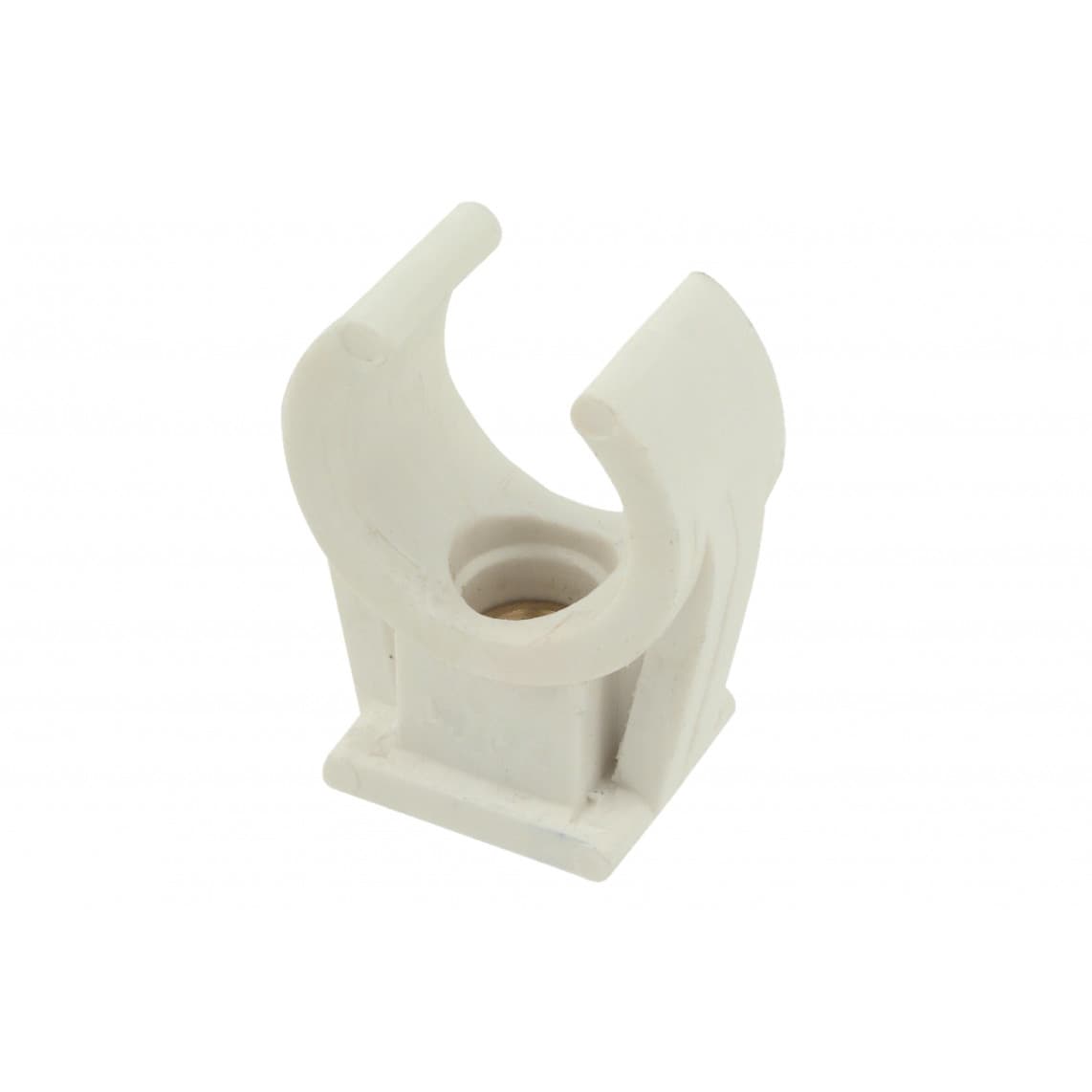 989184455 clip de fixation pour tube, simple, 22 mm, avec manchon fileté M6 (10x)